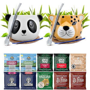 Σετ Yerba Mate για δύο άτομα Calabash Bombilla