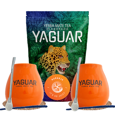 Σετ Yerba Mate Yaguar Naranja 500g