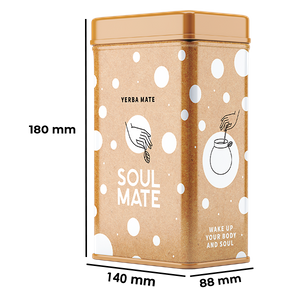 Yerbera – Μεταλλικό κουτί + Soul Mate Orgánica Guayusa 0,5 κιλά
