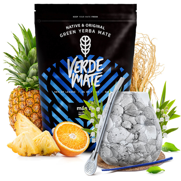 Σετ εκκίνησης Yerba Mate Verde Mate Mas IQ 500g