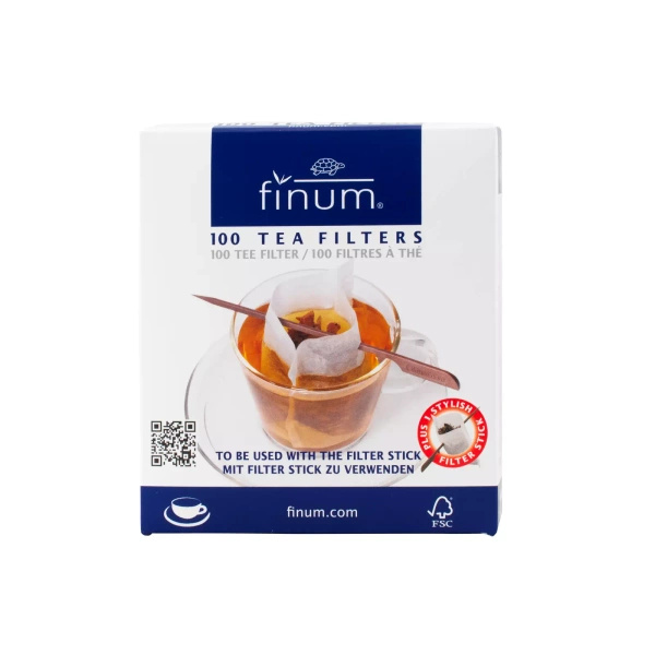 Χάρτινα φίλτρα τσαγιού (100 τεμάχια) με στικ