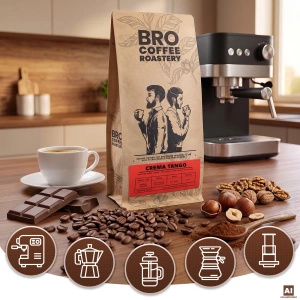 Bro Coffee Roastery – Καφές ολόκληρος Crema Tango 1 κιλό