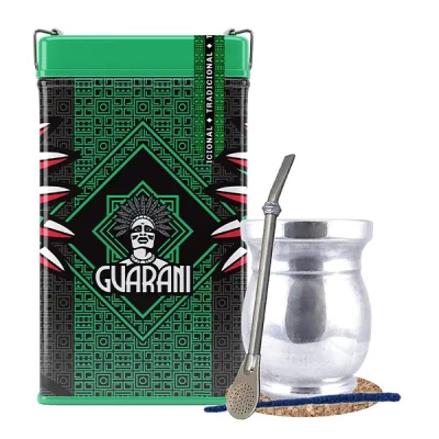 Σετ Yerbera Guarani Elaborada Tradicional 0.5kg Palo Santo