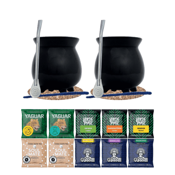 Σετ Yerba Mate 10x50g 2x Calabash + 2x Bombilla