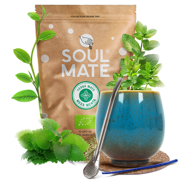 Σετ Yerba Mate Soul Mate 500γρ 0,5κιλά Καλαμπάς  + Bombilla