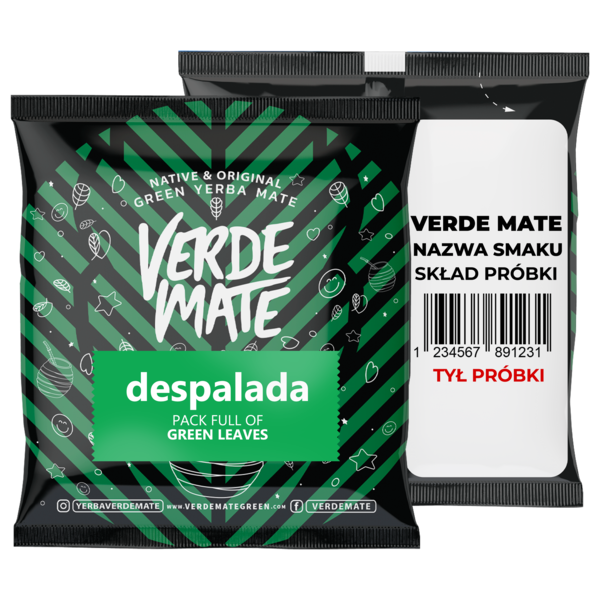 Σετ Yerba Mate Πράσινο 500g Mate Gourd Bombilla 10x50g