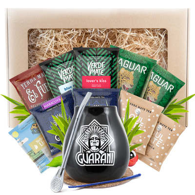 Σετ δώρου Yerba Mate 10x50γρ 500γρ Καλαμπάς + Bombilla