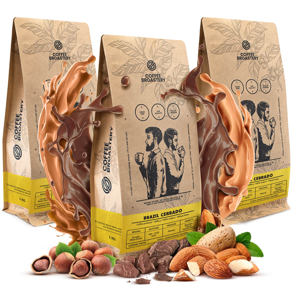 Σετ καφέ Broastery Brazil Cerrado 3x1kg (3kg)