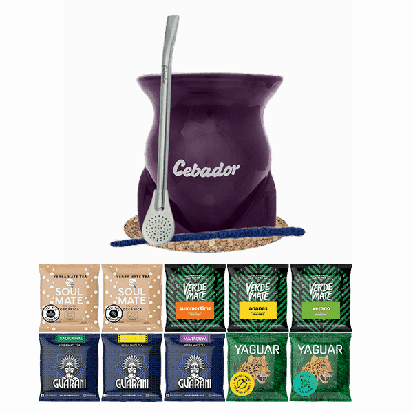 Σετ Yerba Mate 10x50g Calabash + Bombilla