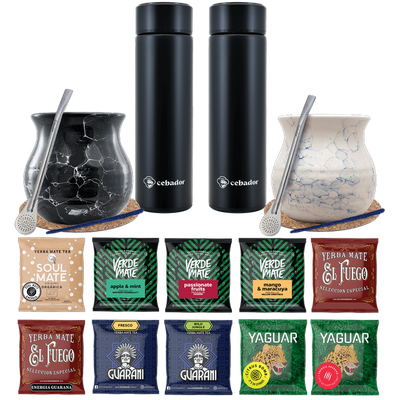 Σετ Yerba Mate Thermos Bombilla για δύο άτομα 500g