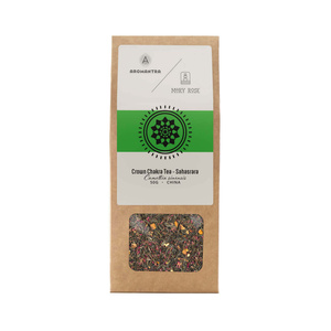 Σετ για το τσάκρα του στέμματος (Sahasrara): τσάι τσάκρα + μαγικός πολύτιμος λίθος