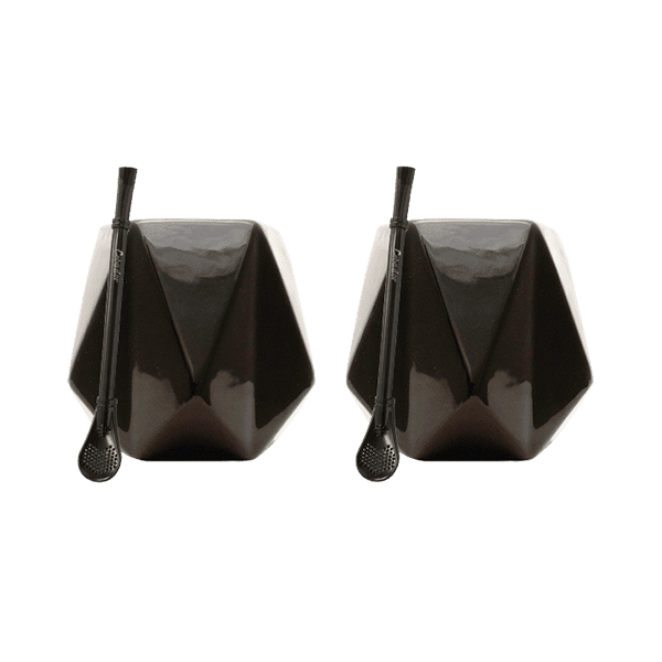 Σετ αξεσουάρ Yerba Mate: 2x Calabash + 2x Bombilla