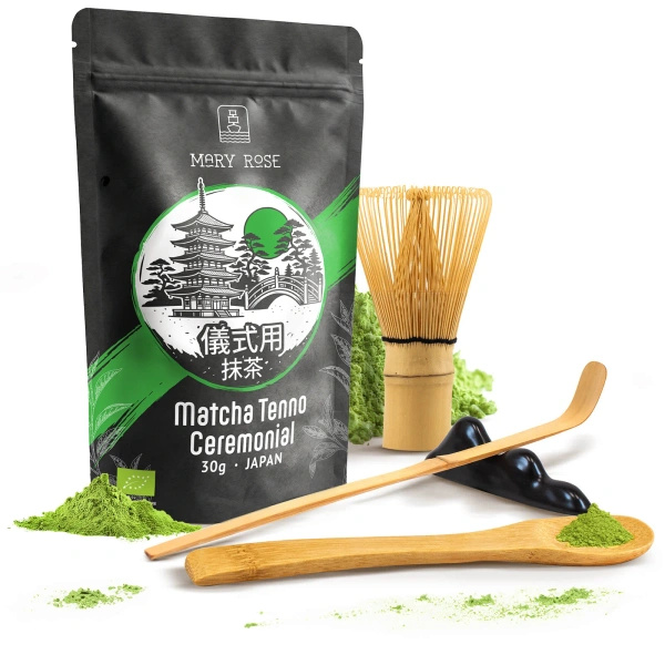 Τελετουργικό σετ παρασκευής τσαγιού matcha: ιαπωνική βιολογική matcha 30g + αξεσουάρ