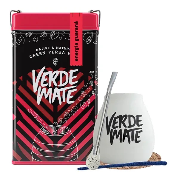 Σετ Yerbera Verde Mate Energia Guarana 0.5kg