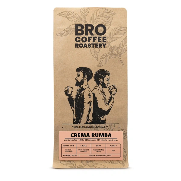 Bro Coffee Roastery – Καφές ολόκληρος Crema Rumba 1 κιλό