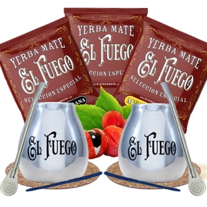 Yerba Mate Σετ για ζευγάρια El Fuego ΤΟ ΚΑΛΥΤΕΡΟ