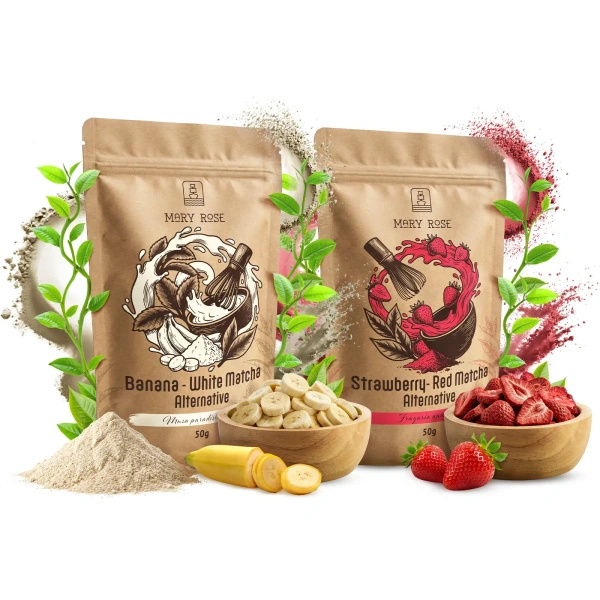 Σετ πολύχρωμων matcha: Red Matcha + White Matcha