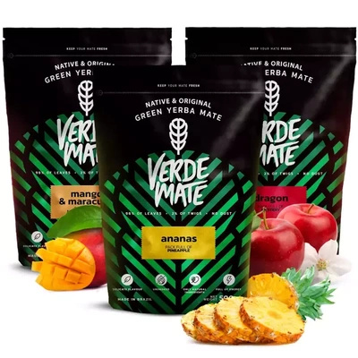 Σετ Yerba mate Verde Mate Green φρουτώδες 3x500 1,5kg
