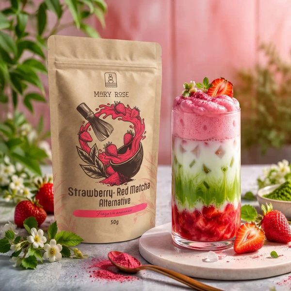 Σετ για χρωματιστό Matcha Latte: Matcha + Red Matcha + αξεσουάρ