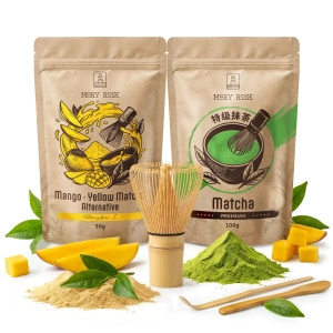 Σετ για χρωματιστό Matcha Latte: Matcha + Yellow Matcha + αξεσουάρ