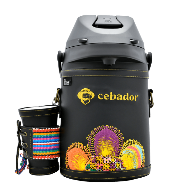 Θερμός Pozo de Agua 2,5 l για yerba mate / αφεψήματα - μαύρο