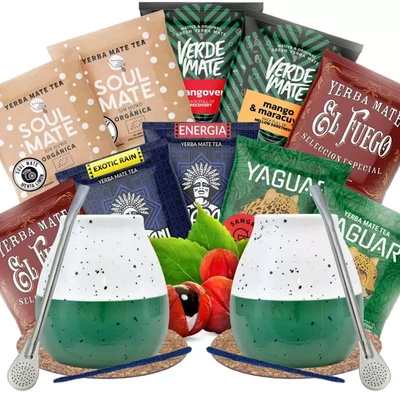 Σετ Yerba Mate για δύο άτομα Φρουτώδες για αρχή