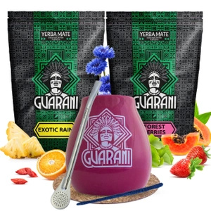 Yerba Mate Guarani Φρούτα Calabash Set 2x500g