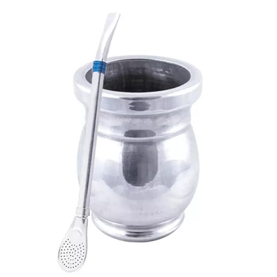 Κύπελλο Palo Santo Mate + Bombilla Anillo Blue