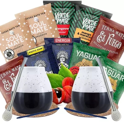 Σετ Yerba Mate για δύο άτομα Φρουτώδες για αρχή