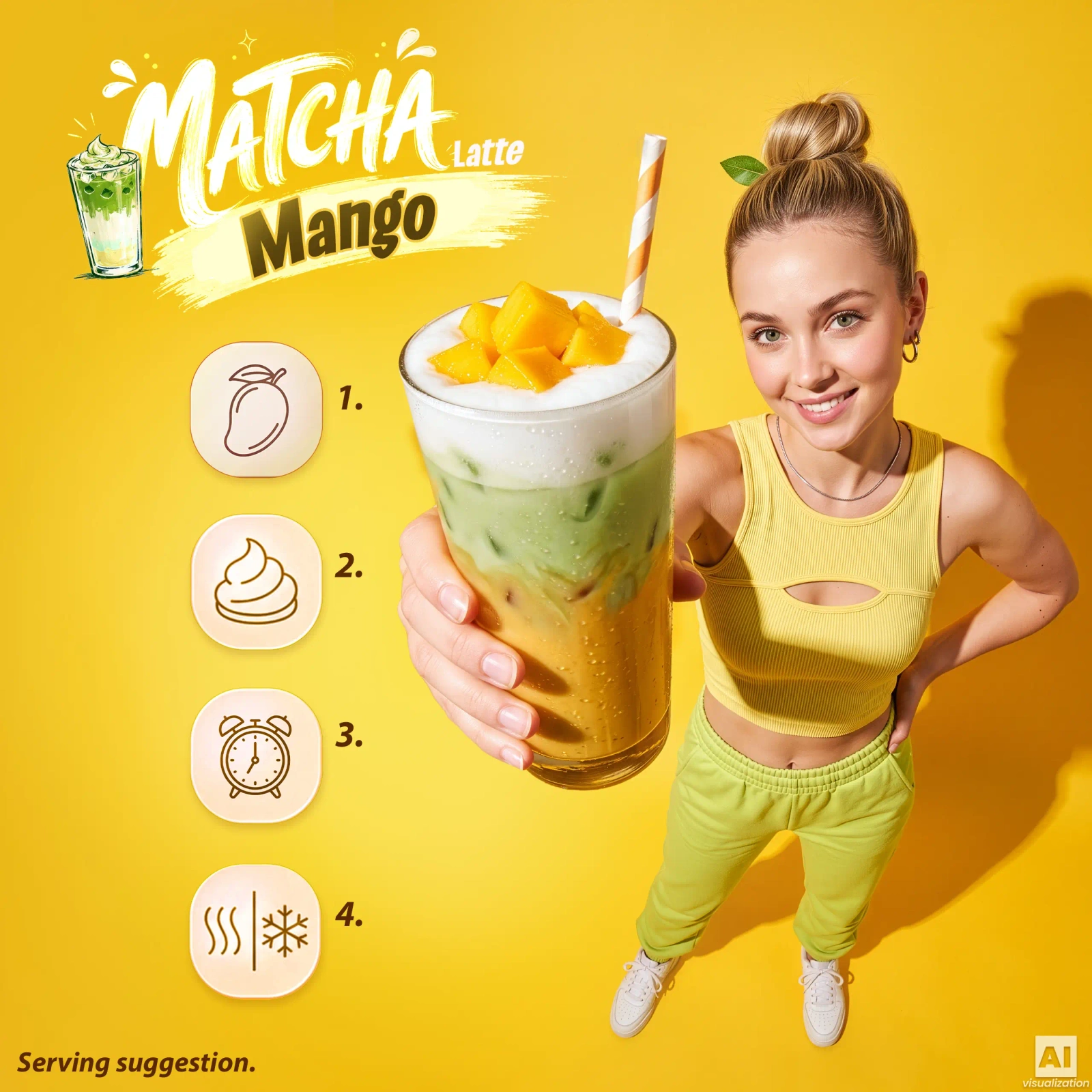 Mary Rose – Mango Matcha Latte
