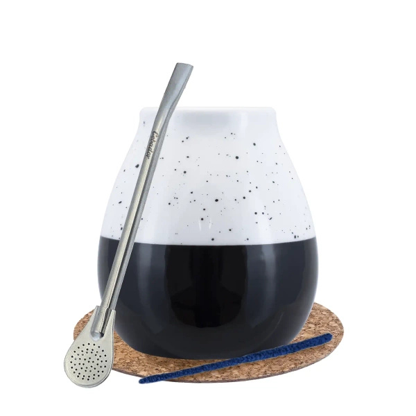 Yerba Mate Starter KIT LARGE CALABACH bombilla