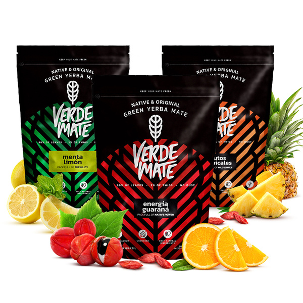 Σετ Yerba Mate Verde Mate Φρουτώδες 3x400γρ