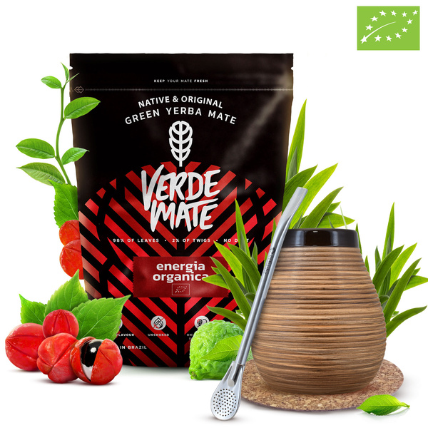 Σετ Yerba Mate Verde Mate 400γρ 0,4κιλά Καλαμπάς  + Bombilla