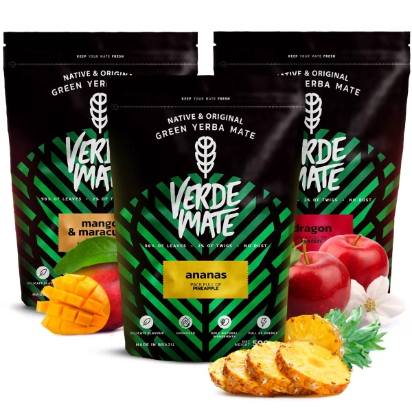 Σετ Yerba mate Verde Mate Green φρουτώδες 3x500 1,5kg
