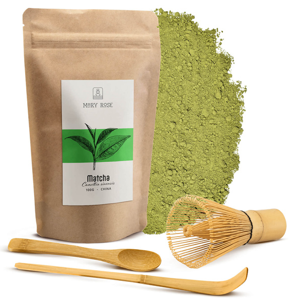 Σετ Παραδοσιακό Matcha 100g + Chasen + Chashaku
