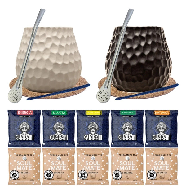 Σετ για ζευγάρια Yerba Mate Matero Bombilla 10x50g