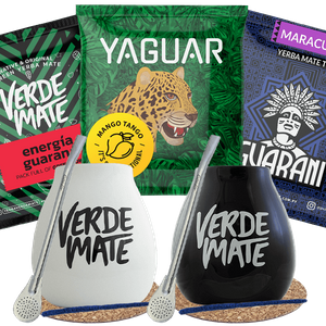 Yerba Mate Green Matero bombilla σετ για δύο άτομα