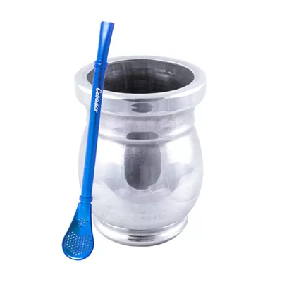 Κύπελλο Palo Santo Mate + Bombilla Gringo Blue