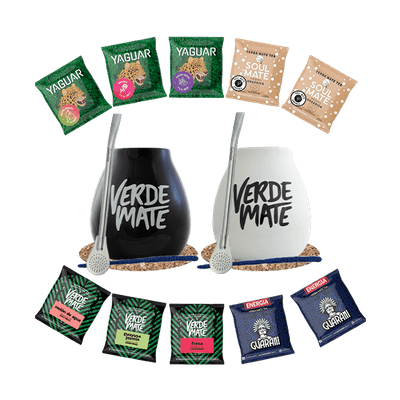 Σετ Yerba Mate 10x50g 2x Calabash + 2x Bombilla