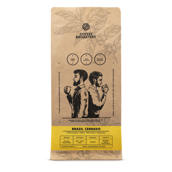 Bro Coffee Roastery - Καφές ολόκληρος Brazil Cerrado Premium 1 κιλό
