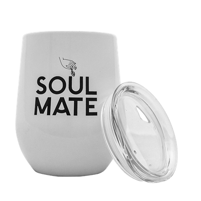 TermoLid – θερμοδοχείο για yerba mate με καπάκι – Soul Mate (λευκό) – 350 ml