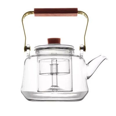 Γυάλινη τσαγιέρα με καφετιέρα Ornamento 1000ml