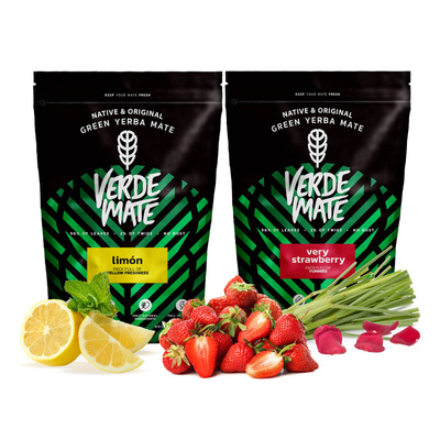 Yerba Verde Mate Limon Πολύ φρουτώδες φράουλα 1kg