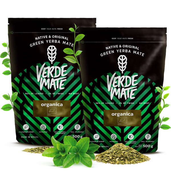 2 x Verde Mate Green Organica 0,5 κιλά (1 κιλό)
