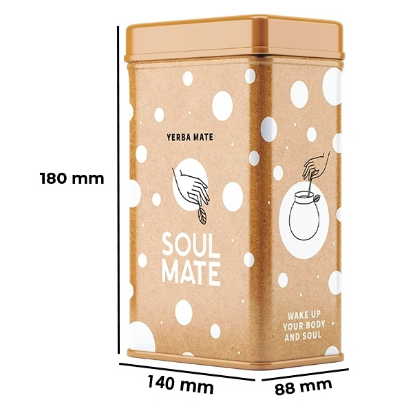 Yerbera – Μεταλλικό κουτί + Soul Mate Orgánica Menta Limon 0,5 κιλά
