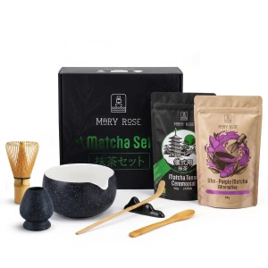 Σετ δώρου: ιαπωνικό τελετουργικό matcha + πολύχρωμη εναλλακτική του matcha