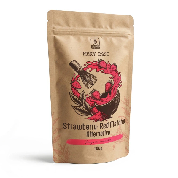 Mary Rose – Red Matcha Alternative – Φράουλα (σε σκόνη) 100 γρ
