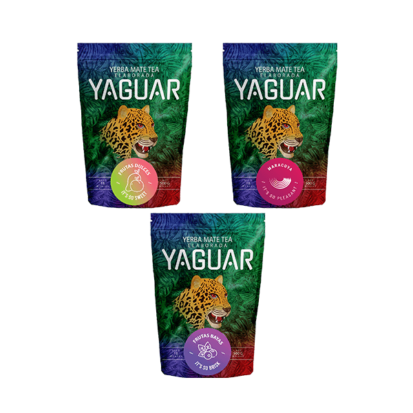 Σετ φρούτων Yerba Mate Yaguar 3x500g 1.5kg