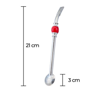 Bombilla Bomba Bomba με κόκκινη πέτρα