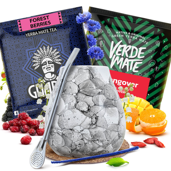 Σετ Yerba Mate 2x50g Calabash + Bombilla